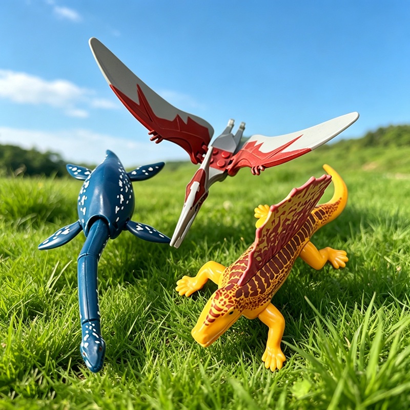 Model Kit Dinosaur Bandai - Mini blocs de construction du monde