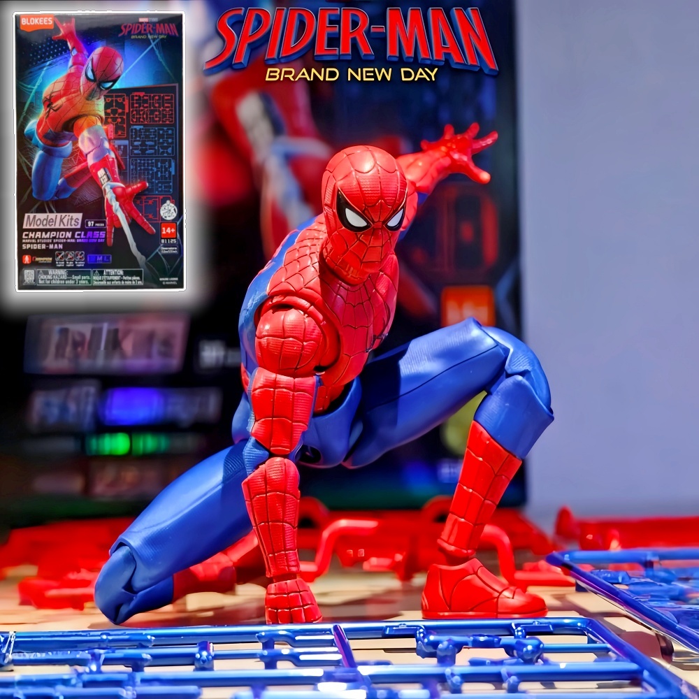 Model Kit Spiderman - En stock, figurines d'action Blokees Spiderman,