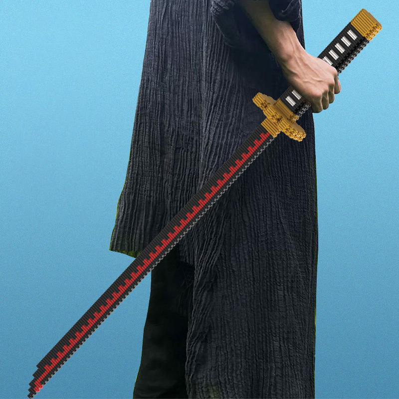 Model Kit Ninja - Blocs de construction d'épée Nichirin d'anime,