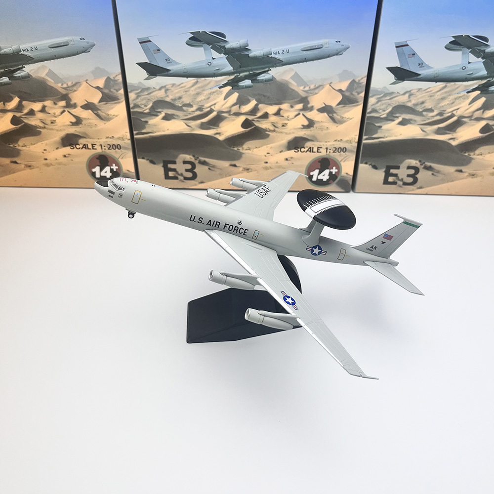 Model Kit Airplane - Modèle d'avion statique E-3 Sentry AWACS