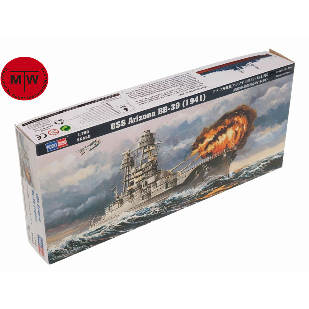 Model Kit Uss Arizona - Hobbybodi83401 Échelle 1/700 USS Arizona BB-39