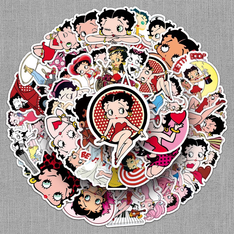 Autocollants Betty Boop 50 piè - Model Kit Girl avis et prix