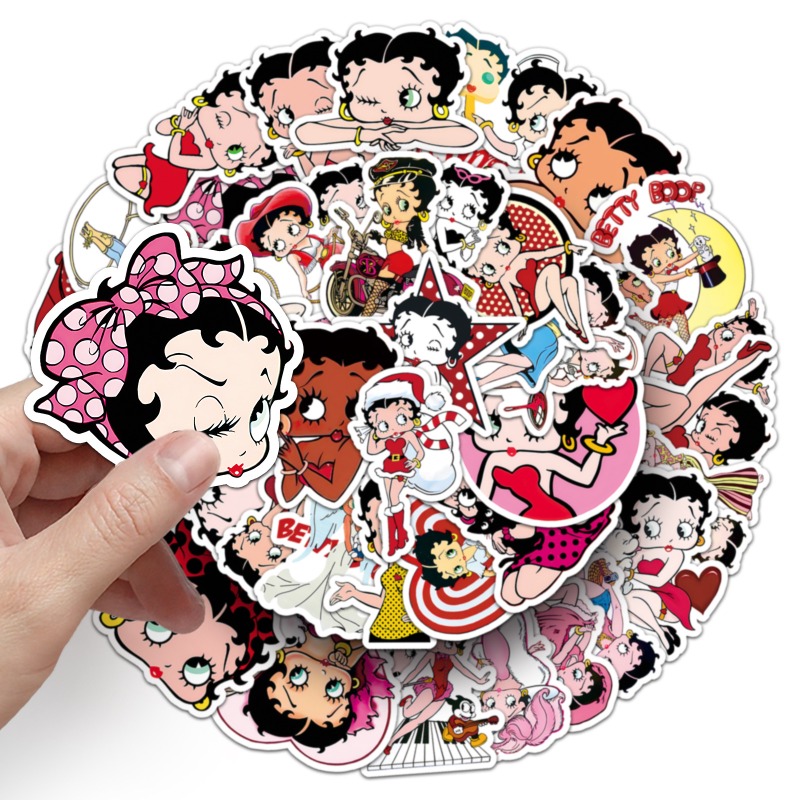 Autocollants Betty Boop 50 piè - Model Kit Girl avis et prix
