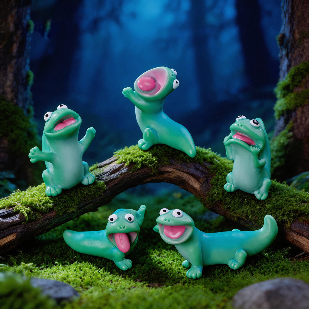 5 figurines miniatures en rési - Model Kit Lizard avis et prix